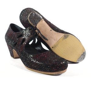 Professional Flamenco dance shoes, Custom, Handmade, Hornbeam, Studded Sole, Full-Grain leather