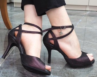 Professional Argentine Tango & Latin Dance Shoes, Custom, Handmade, Full-Grain leather