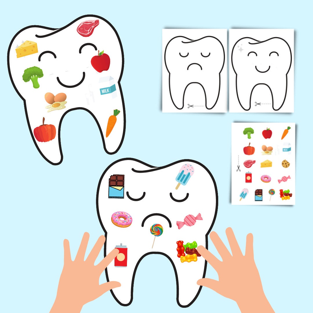 Pretend Play Worksheets &amp; Activities, Dental Health Game, Yelicious ...