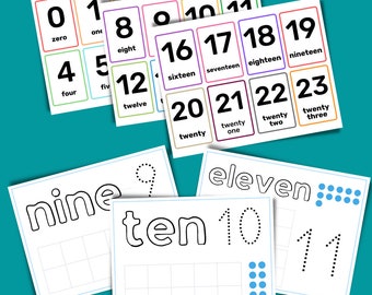 Printables and Worksheets, Counting and Numbers, Flashcards and Playdoh mats, Yelicious Educational Games