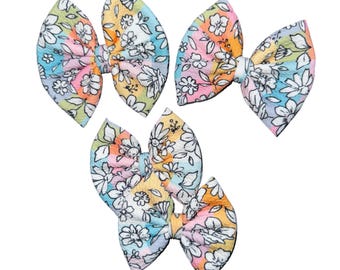 Spring Meadow - Bow on Nylon | Bow on Clip | Piggies | Newborn Bow | Baby Bow | Toddler Bow | Baby Headband | Bow Headband