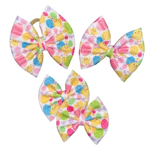 Easter Chicks - Bow on Nylon | Bow on Clip | Piggies | Newborn Bow | Baby Bow | Toddler Bow | Baby Headband | Bow Headband