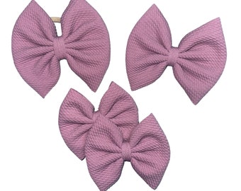 Mauve - Bow on Nylon | Bow on Clip | Piggies | Newborn Bow | Baby Bow | Toddler Bow | Baby Headband | Bow Headband
