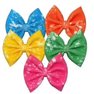 Summer Acid Wash - Bow on Nylon | Bow on Clip | Piggies | Newborn Bow | Baby Bow | Toddler Bow | Baby Headband | Bow Headband