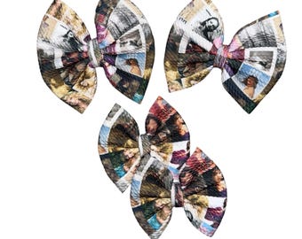 Music - Bow on Nylon | Bow on Clip | Piggies | Newborn Bow | Baby Bow | Toddler Bow | Baby Headband | Bow Headband