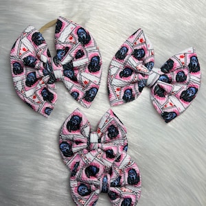 Scary Scream - Bow on Nylon | Bow on Clip | Piggies | Newborn Bow | Baby Bow | Toddler Bow | Baby Headband | Bow Headband