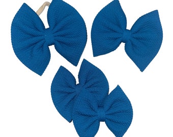 Teal - Bow on Nylon | Bow on Clip | Piggies | Newborn Bow | Baby Bow | Toddler Bow | Baby Headband | Bow Headband