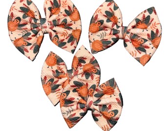 Thanksgiving Turkey - Bow on Nylon | Bow on Clip | Piggies | Newborn Bow | Baby Bow | Toddler Bow | Baby Headband | Bow Headband | Fall Bow