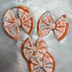 Seashells - Bow on Nylon | Bow on Clip | Piggies | Newborn Bow | Baby Bow | Toddler Bow | Baby Headband | Bow Headband