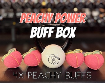 Peachy Power Buff Box / Peach Bath Bombs /