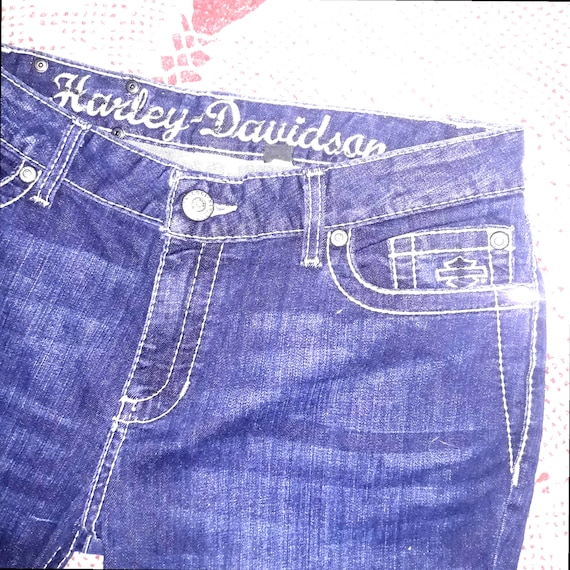 HARLEY DAVIDSON Ladies Size 8 Bootcut Jeans - Etsy