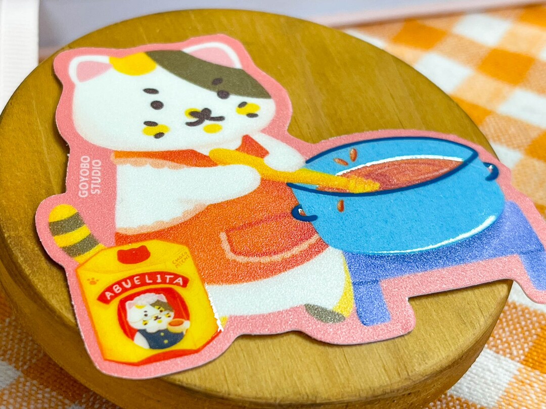 Goyobo Making Chocolate Abuelita Sticker UV Raised Spot Waterproof Etsy