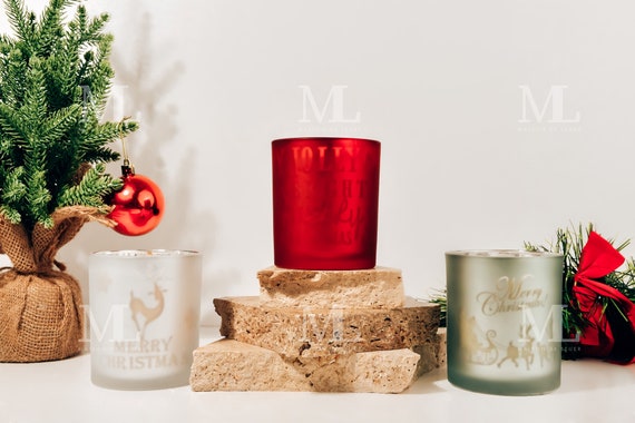 Glass Candlesticks Bubble Candles Cube Beans Candles Candles Home Decoration Candles Incense Candles Home Use and Gifts Christmas at The Beach Candle