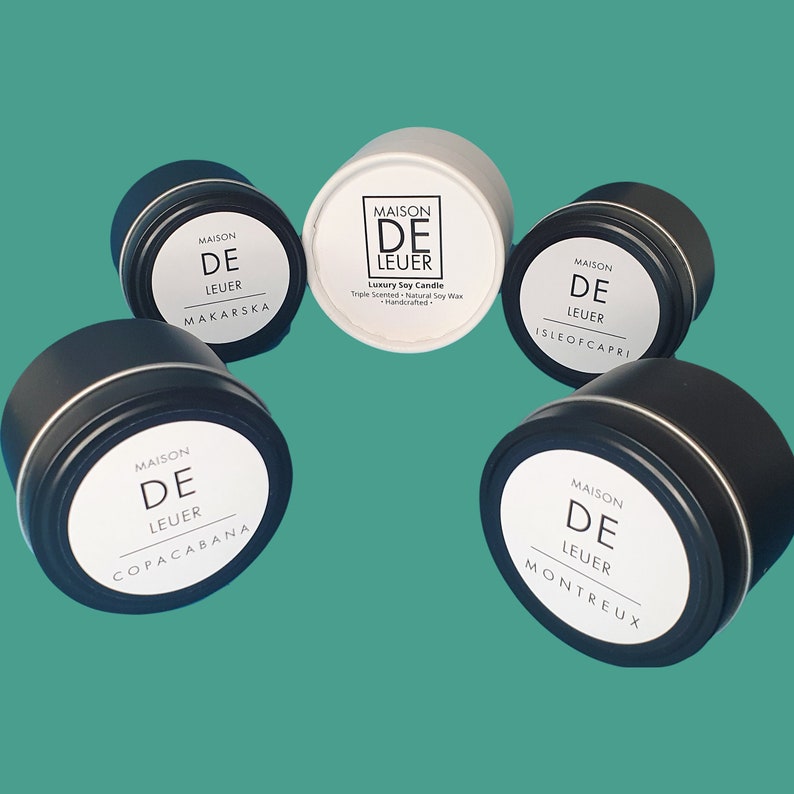 No AdditivesSulphates Paraffin Free Vegan Lead Free Unique Gifts Aromatherapy Isle of Capri 120g Luxe Soy Wax Destination Candle Tin