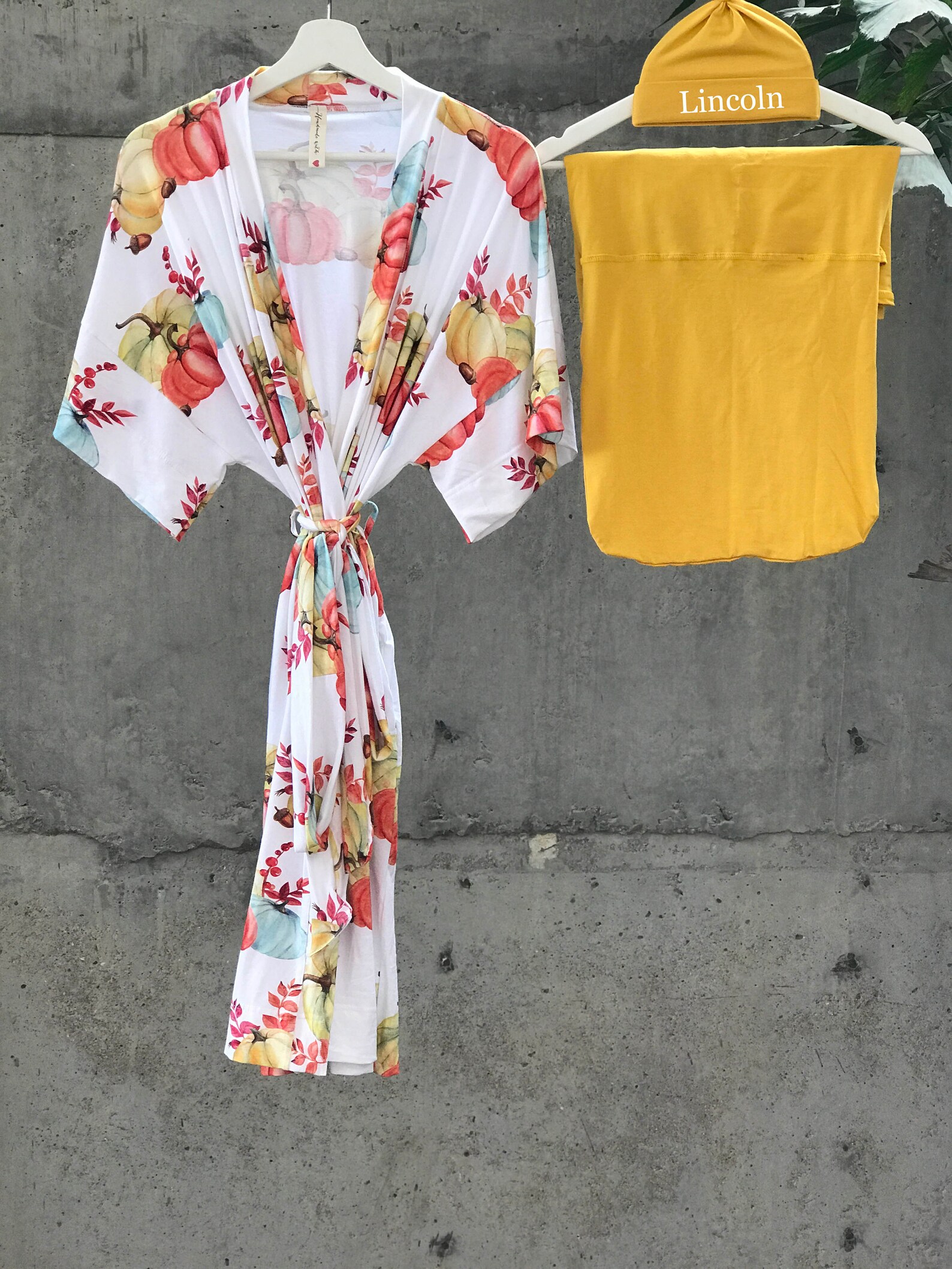 Mommy and me robe and swaddle set boy. Maternity robe and Etsy