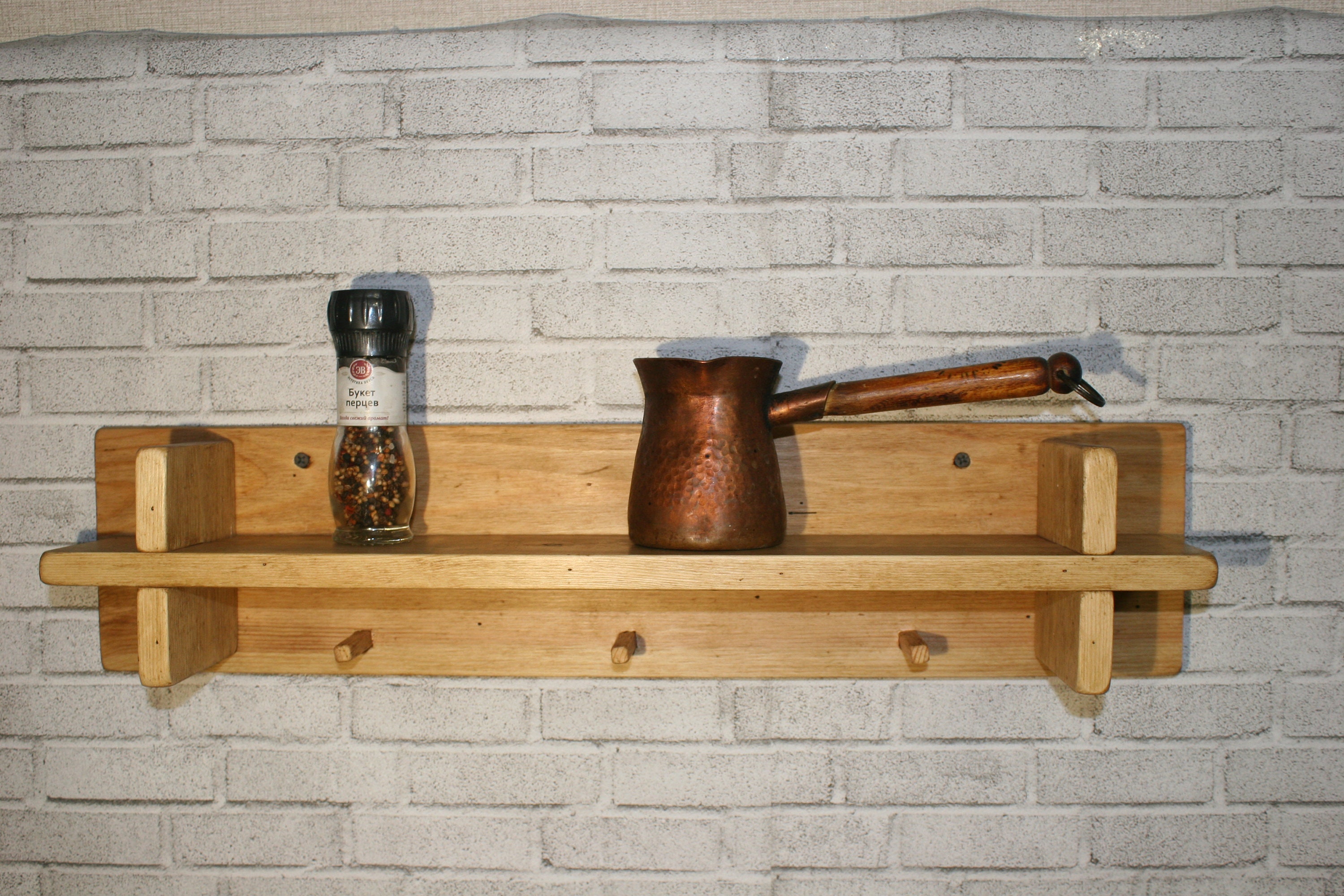 Estante de madera estante rústico moderno estante de cocina | Etsy