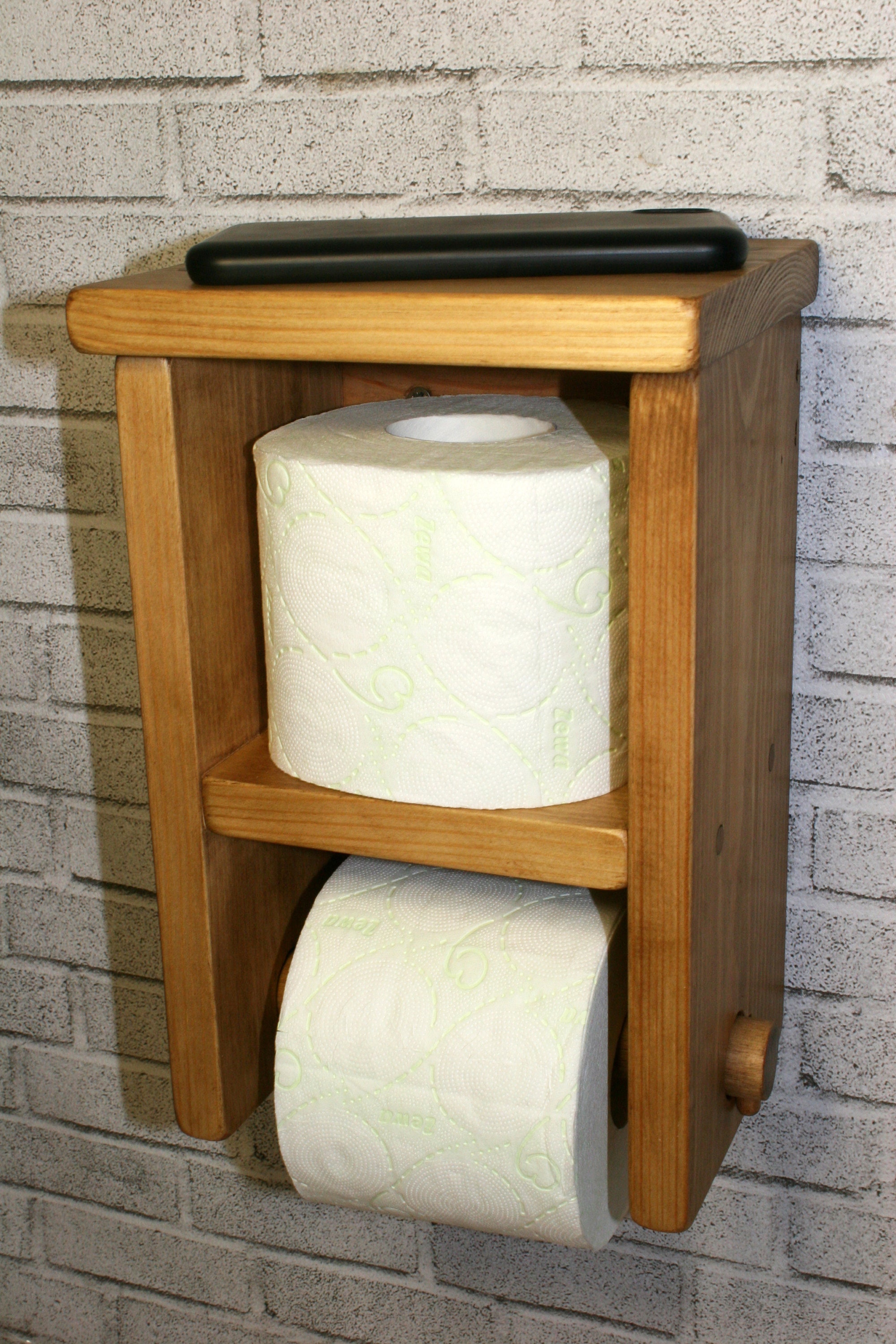Rustic Toilet Roll Holder Old Board Cottage Accessories Etsy