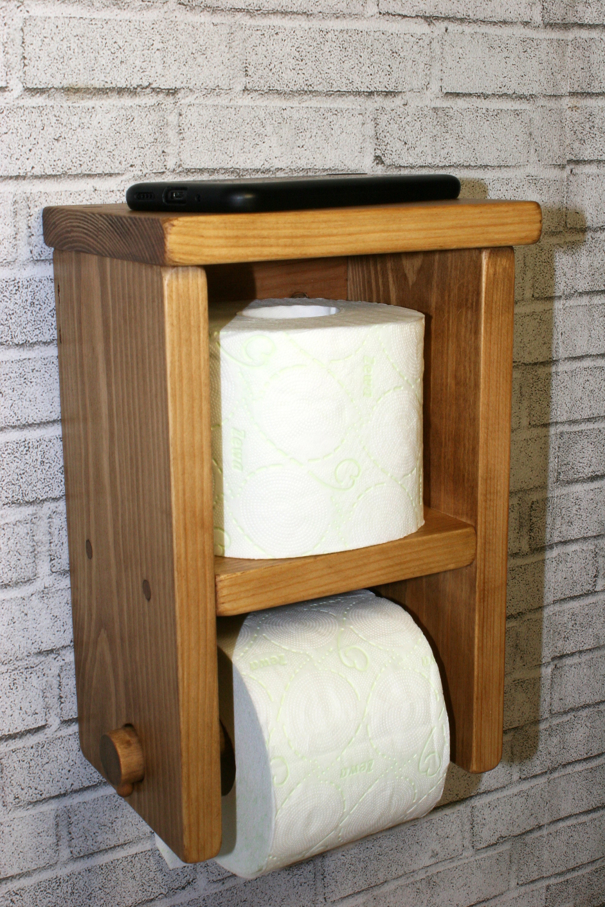 Rustic Toilet Roll Holder Old Board Cottage Accessories Etsy