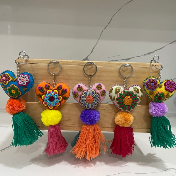 Embroidered Heart Etsy