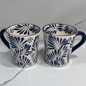 Mexican Pottery Set of 2 Mugs