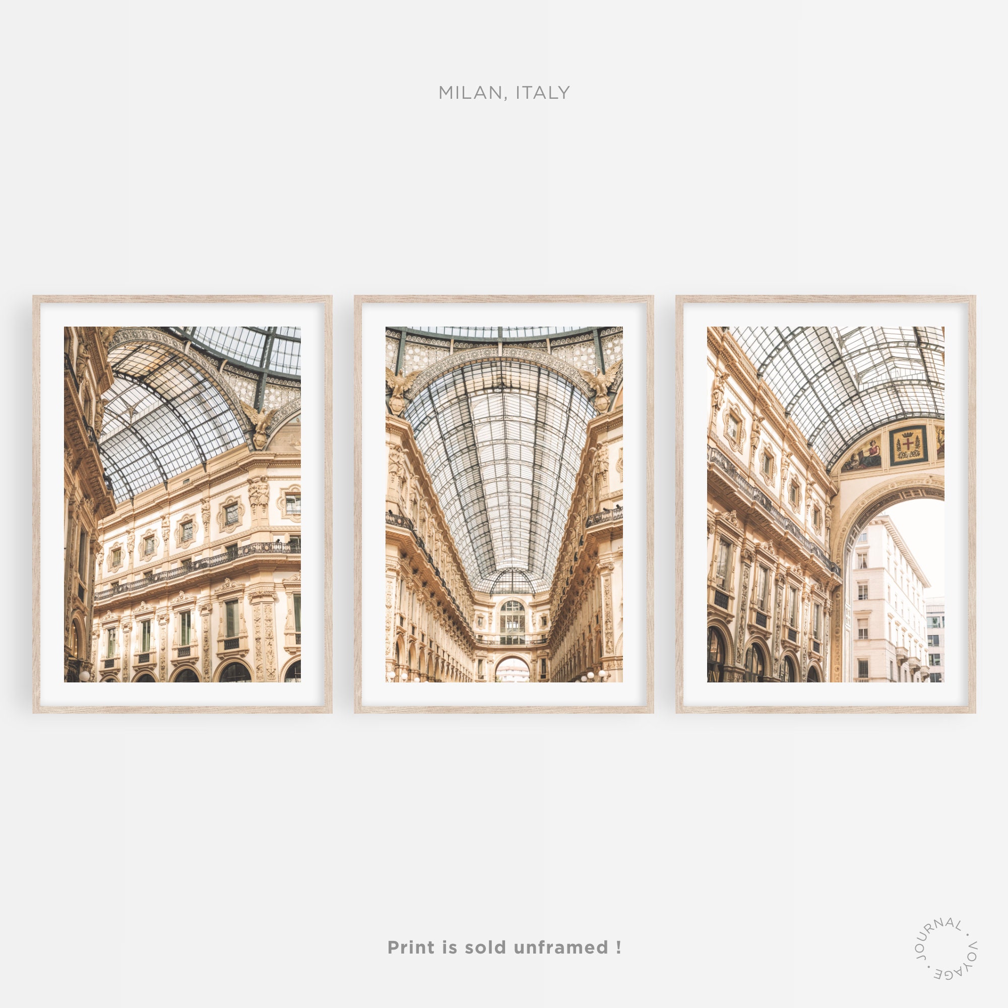 Milan, Italie ? Lot de 3 Photographies Voyage Pour Impression d'art, Affiche, Poster, Tableau, Cadre