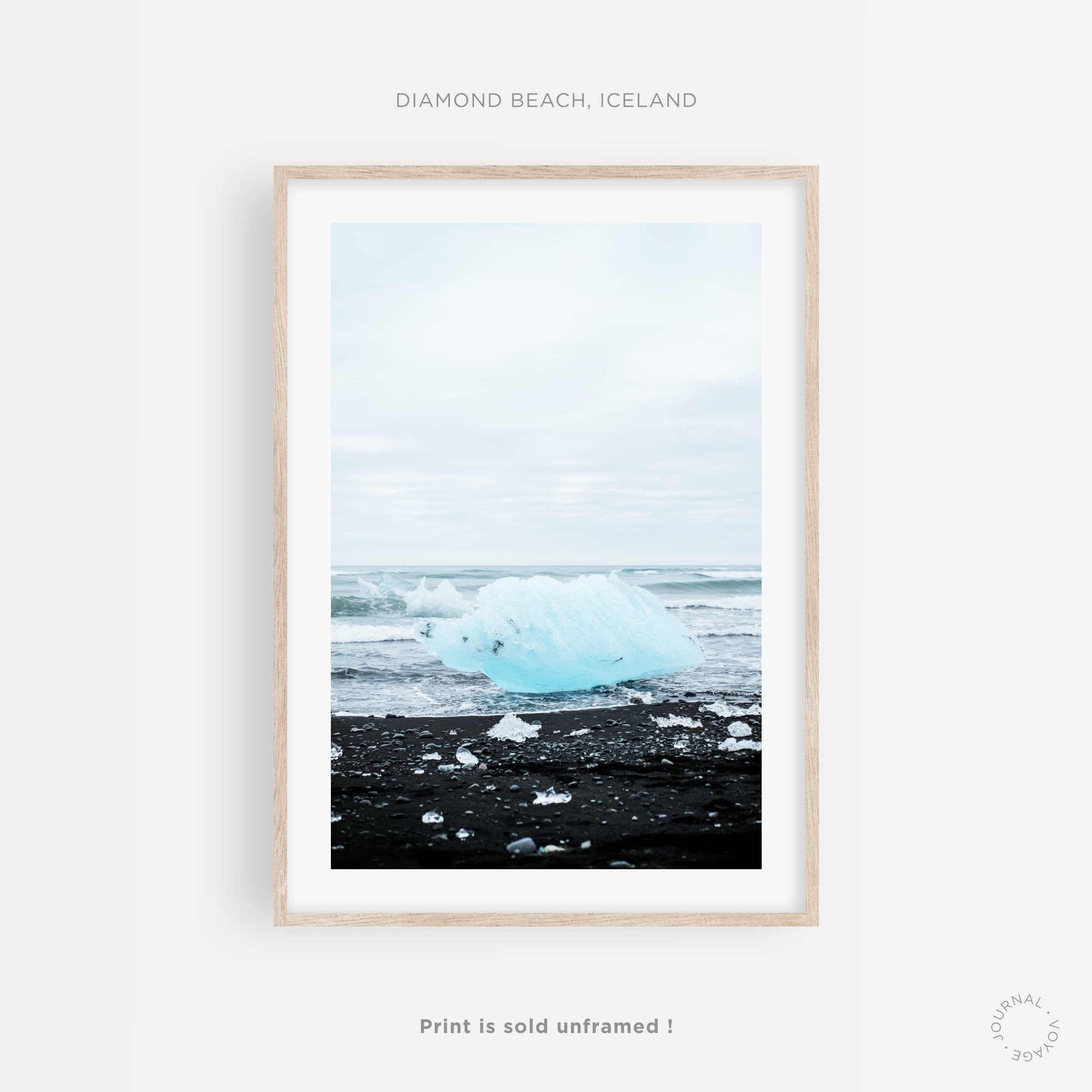 Plage de Diamants, Islande ? Photographie Voyage Pour Impression d'art, Affiche, Poster, Tableau, Ca