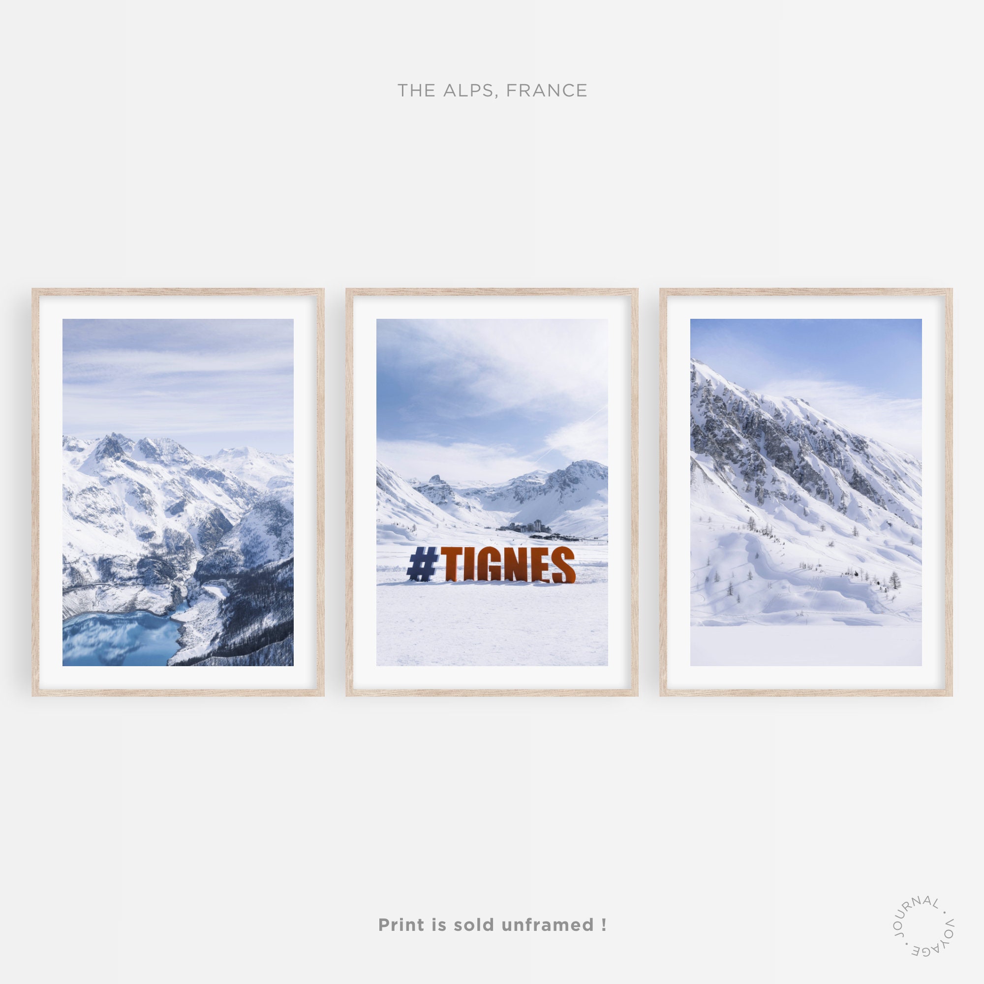 Les Alpes, France ? Lot de 3 Photographies Voyage Pour Impression d'art, Affiche, Poster, Tableau, C