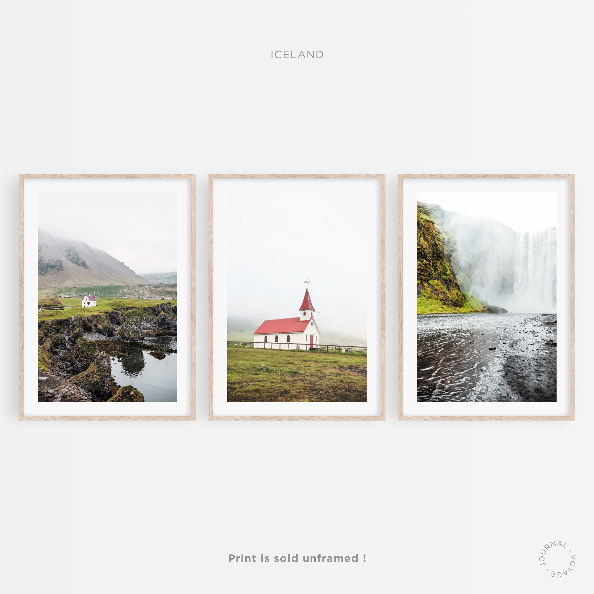 Islande ? Lot de 3 Photographies Voyage Pour Impression d'art, Affiche, Poster, Tableau, Cadre & Car