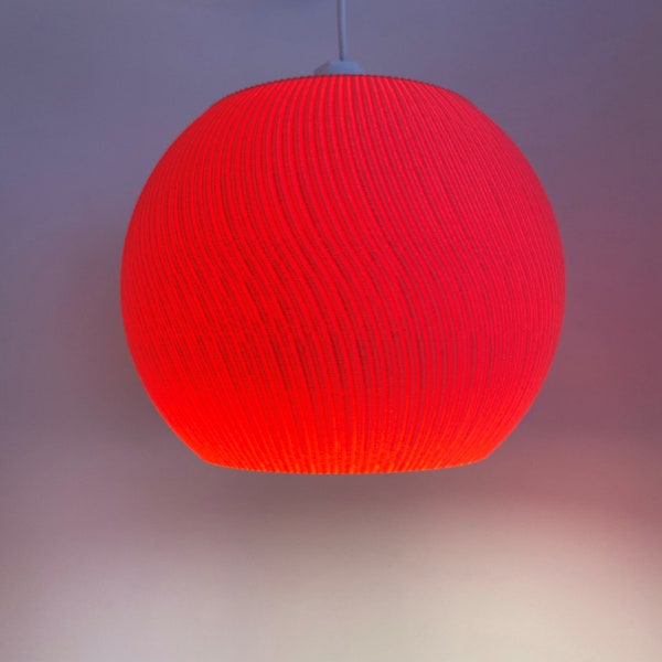 Pendant Light shade Bubblegum - Chandelier Shade - Hanging Lighting - Wavy Lamp shade - Nursery Lighting - Home Décor Lighting