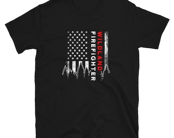 US Flag Wildland Firefighter Shirt