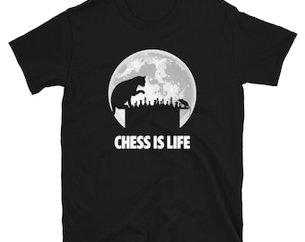 Chess is Life Cat and Mouse Playing Chess Unisex T-Shirt