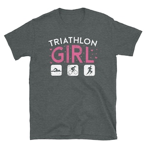 Swimming Biker Runner Triathlon Girl T-Shirt