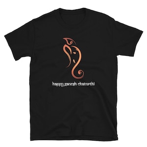 Ganesha Silhouette Happy Ganesha Charturthi Unisex T-Shirt