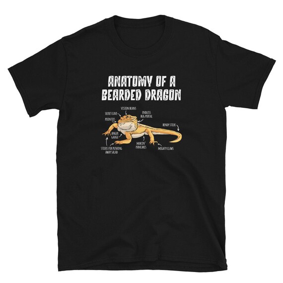 Anatomy of A Bearded Dragon T-shirt - Etsy