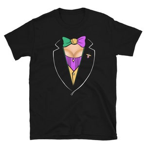 マルディグラ レディース スーツ デザイン ファット チューズデー T シャツ