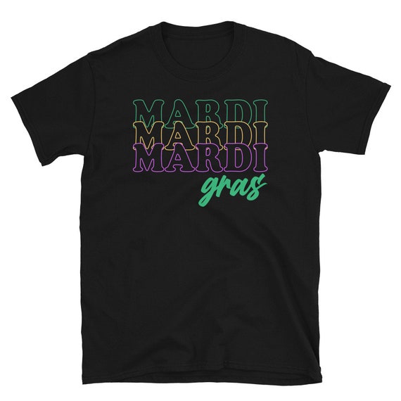 Mardi Gras Green Purple and Gold Party Unisex T-shirt