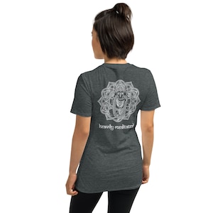 Heavily Meditated Ganesha Mandala Hinduist Unisex [Back] T-Shirt