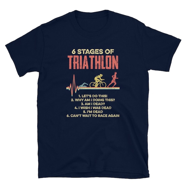 Triathlon T Shirt Etsy