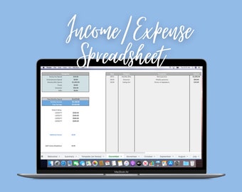Simple Monthly Income/Expenses Tracker