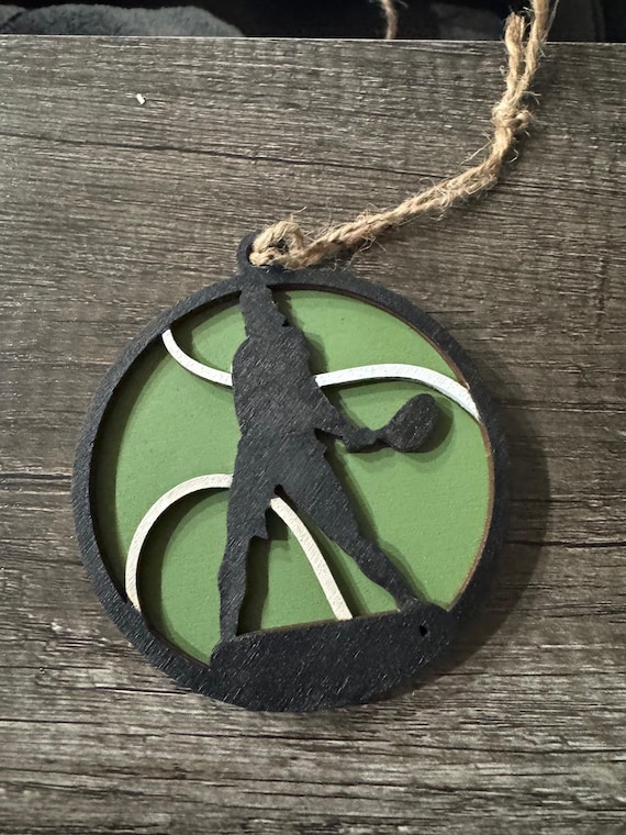 Tennis* Tennis Player * Silhouette Custom Ornaments * Custom & In-Stock Options Available