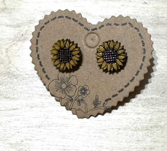 Sunflower Stud Earrings * Two Styles Available