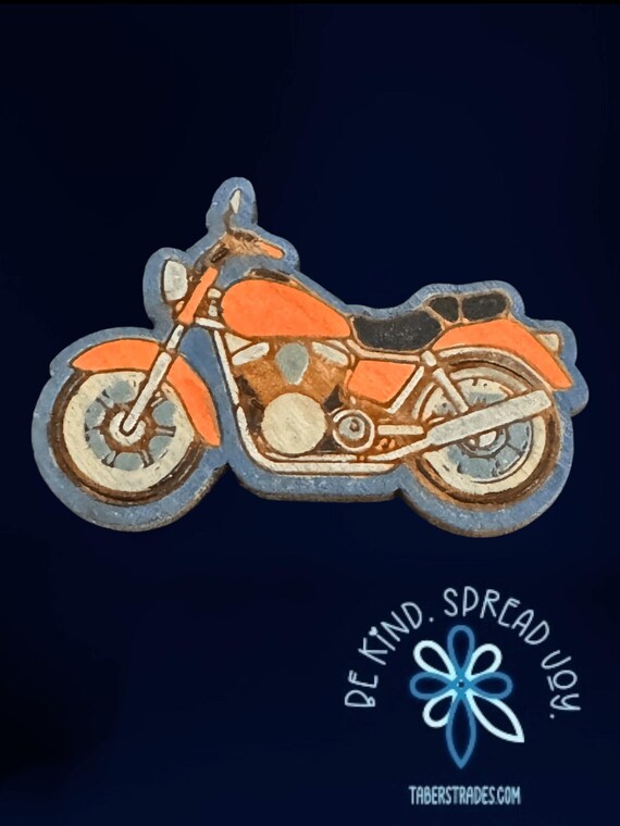 Motorcyle Magnets * Wood Hand-Painted