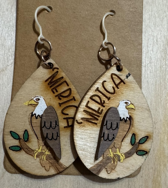 Eagle * Merica * America * Independence Day Earrings