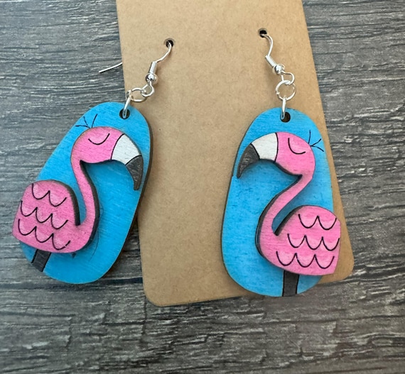 Flamingo Earrings * Options Available