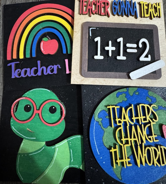 Teacher, School, Bus Driver Themed Interchangeable Tiles