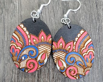Paisley Designed Earrings * Options Available