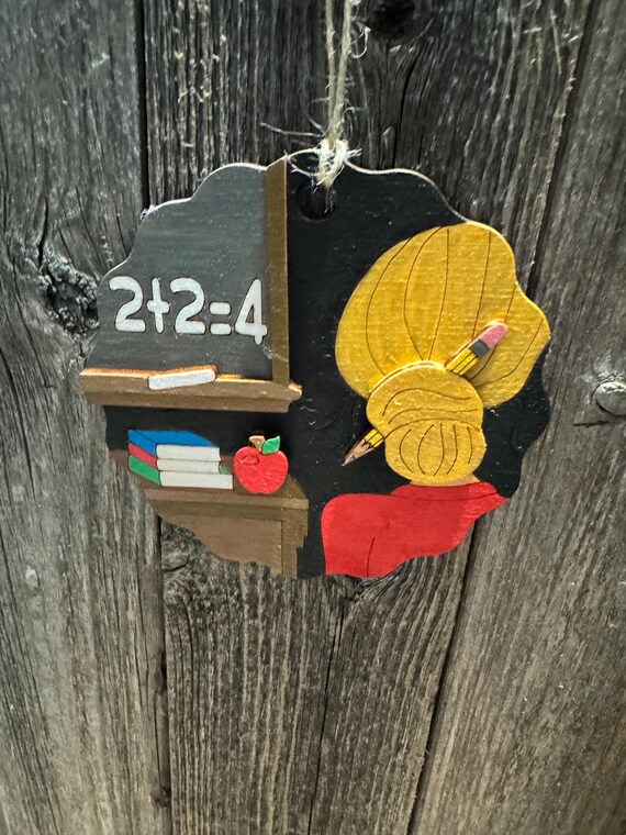 Elementary Teacher * Math Teacher *Teacher Themed Ornaments - In Stock and Custom Orders Available