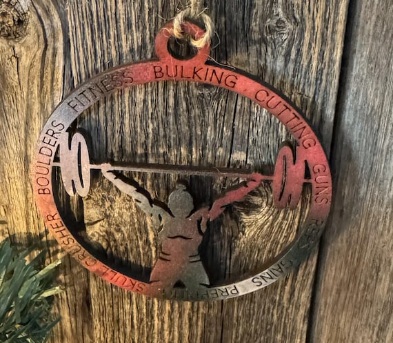 Weightlifting * Custom Ornaments * Custom & In-Stock Options Available