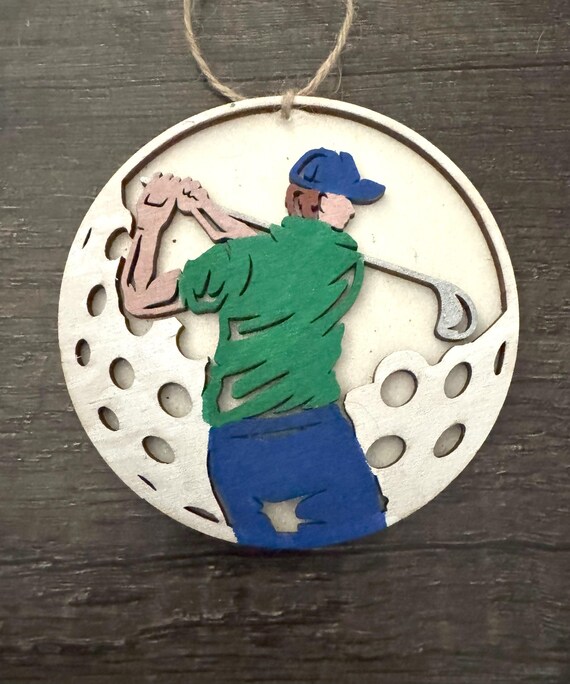 Golf * Customizable Golfer Ornament * Golf * Male or Female * Car Tag * Car Charm