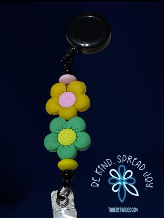 Flower * Floral * Name Badge Retractable Reels